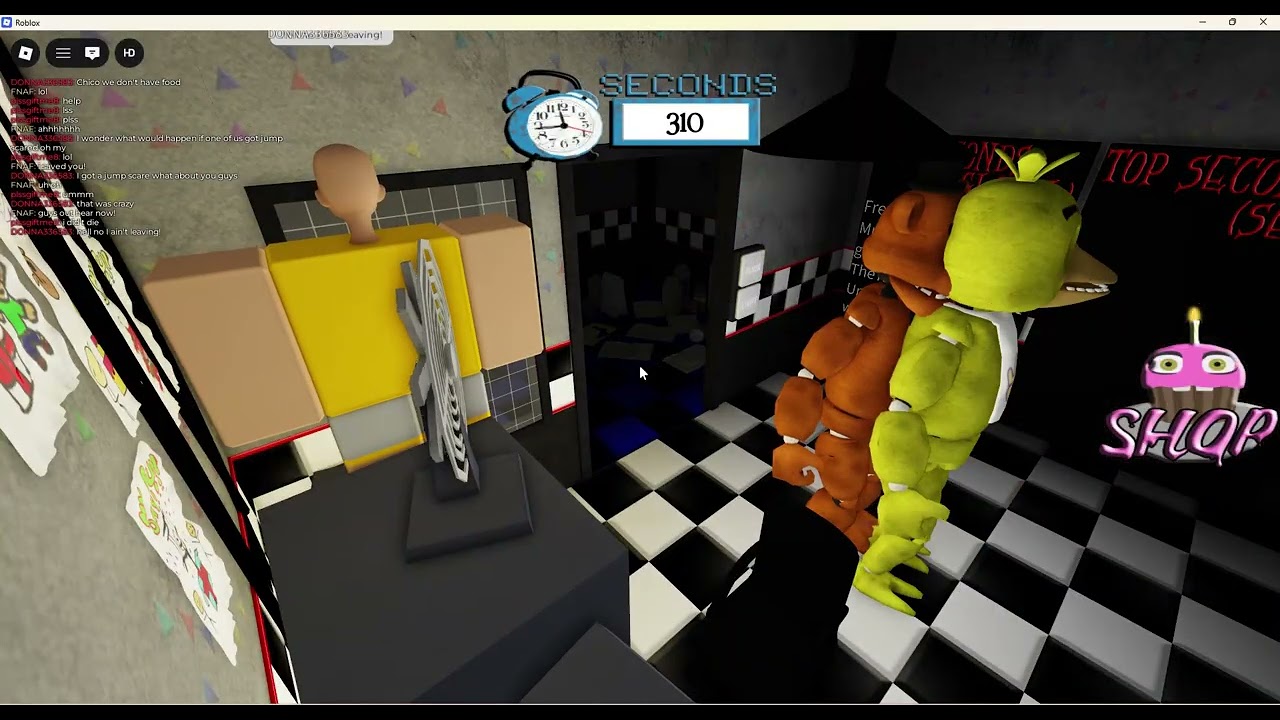 playing fnaf on roblox