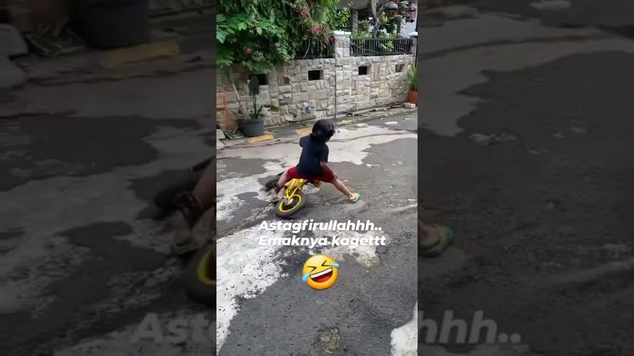 Belajar sepeda ngepot