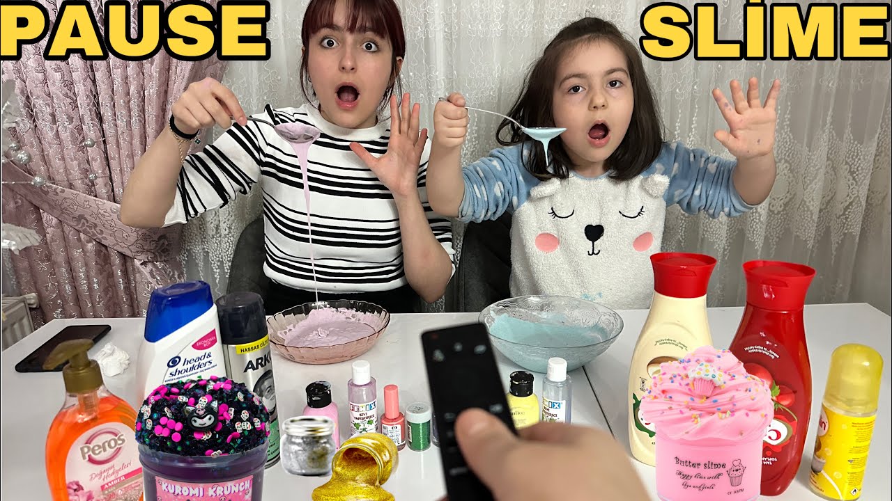 PAUSE SLİME CHALLENGE !!