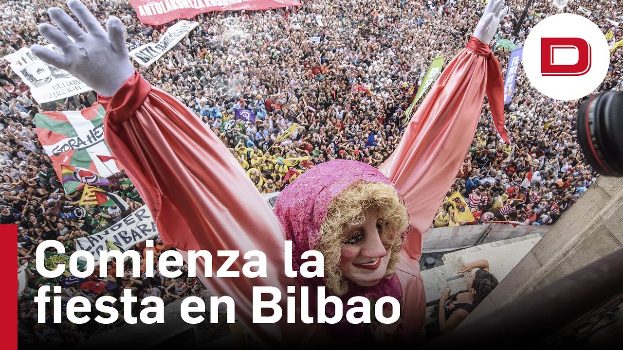 Bilbao recibe a Marijaia que da comienzo a la fiesta