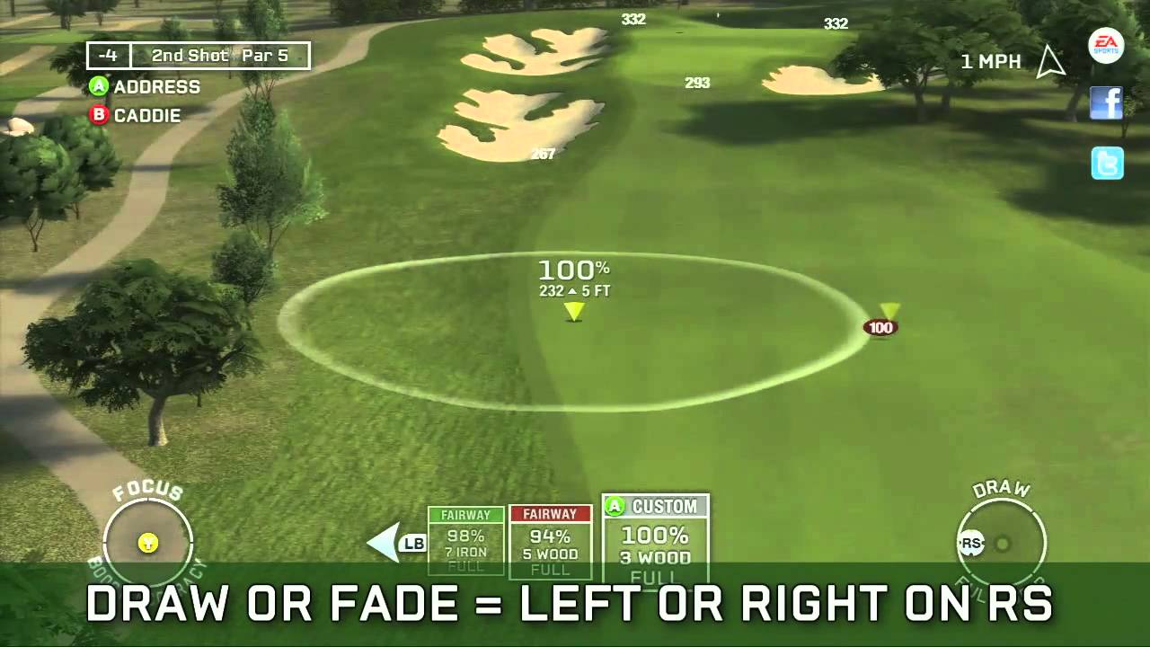 Tiger Woods PGA TOUR 12: The Masters Tips on Caddie shot Selection