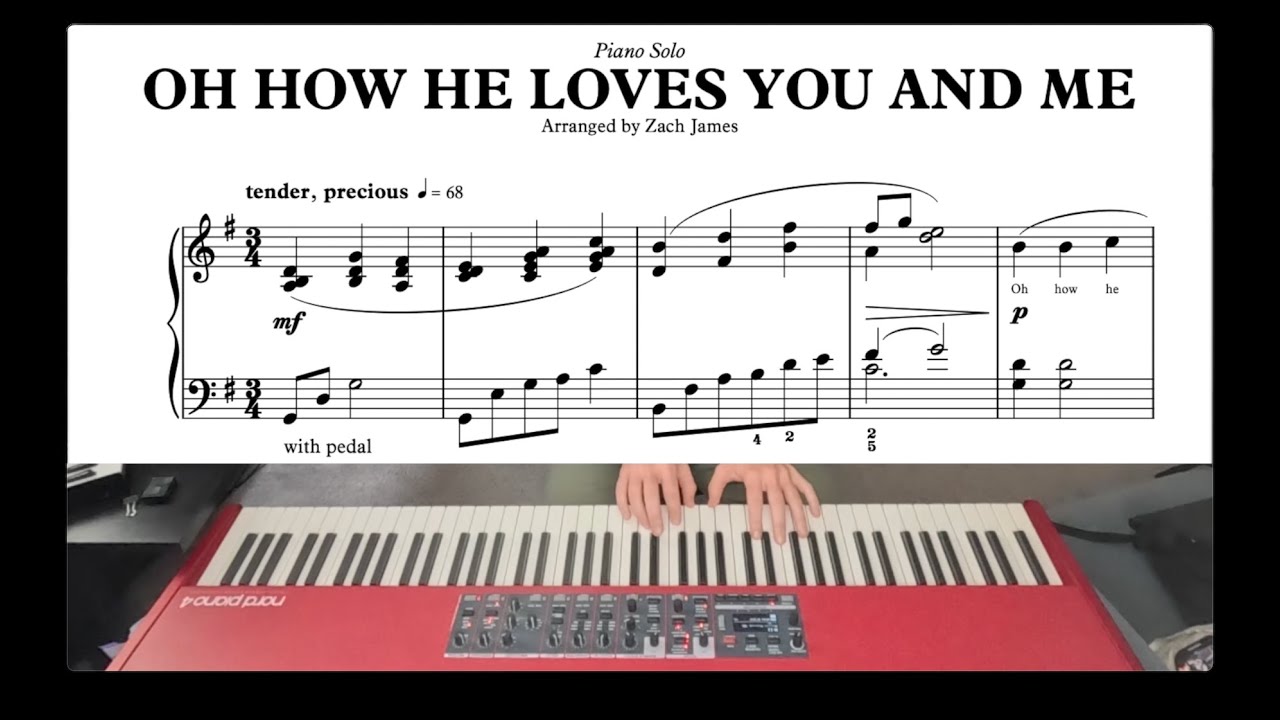 TENDER and PRECIOUS - Oh How He Loves You and Me - piano solo SHEET MUSIC