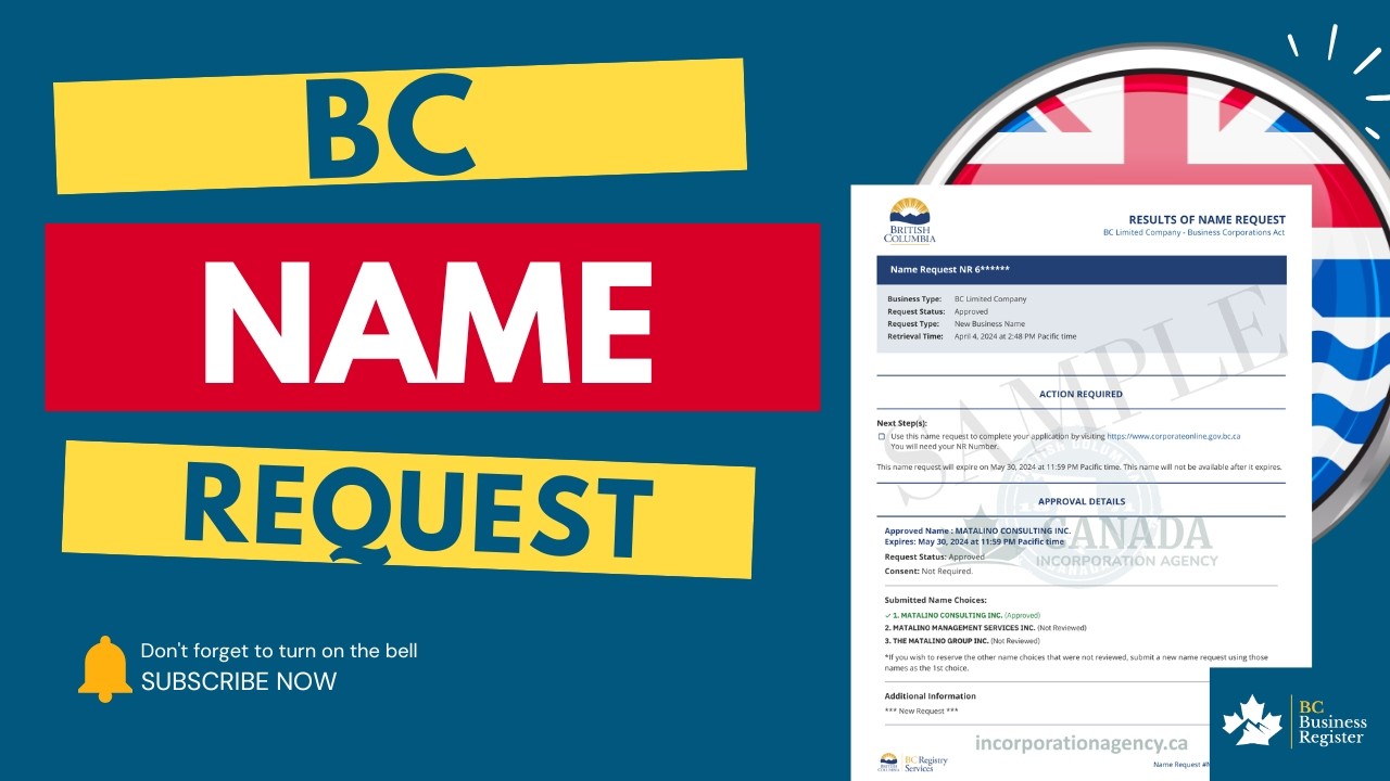 How to Get Your Business Name Approved in BC | BC Name Request Guide