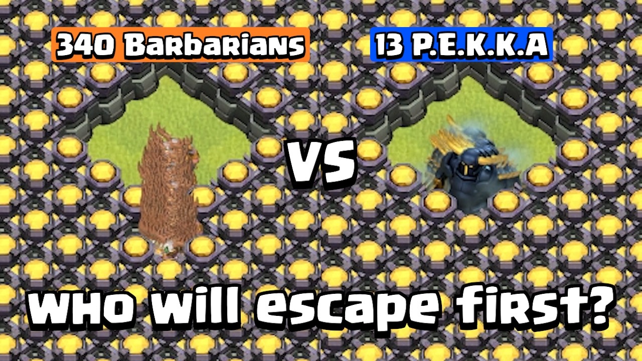 340 Troops VS 325 Max Walls | Clash of Clans