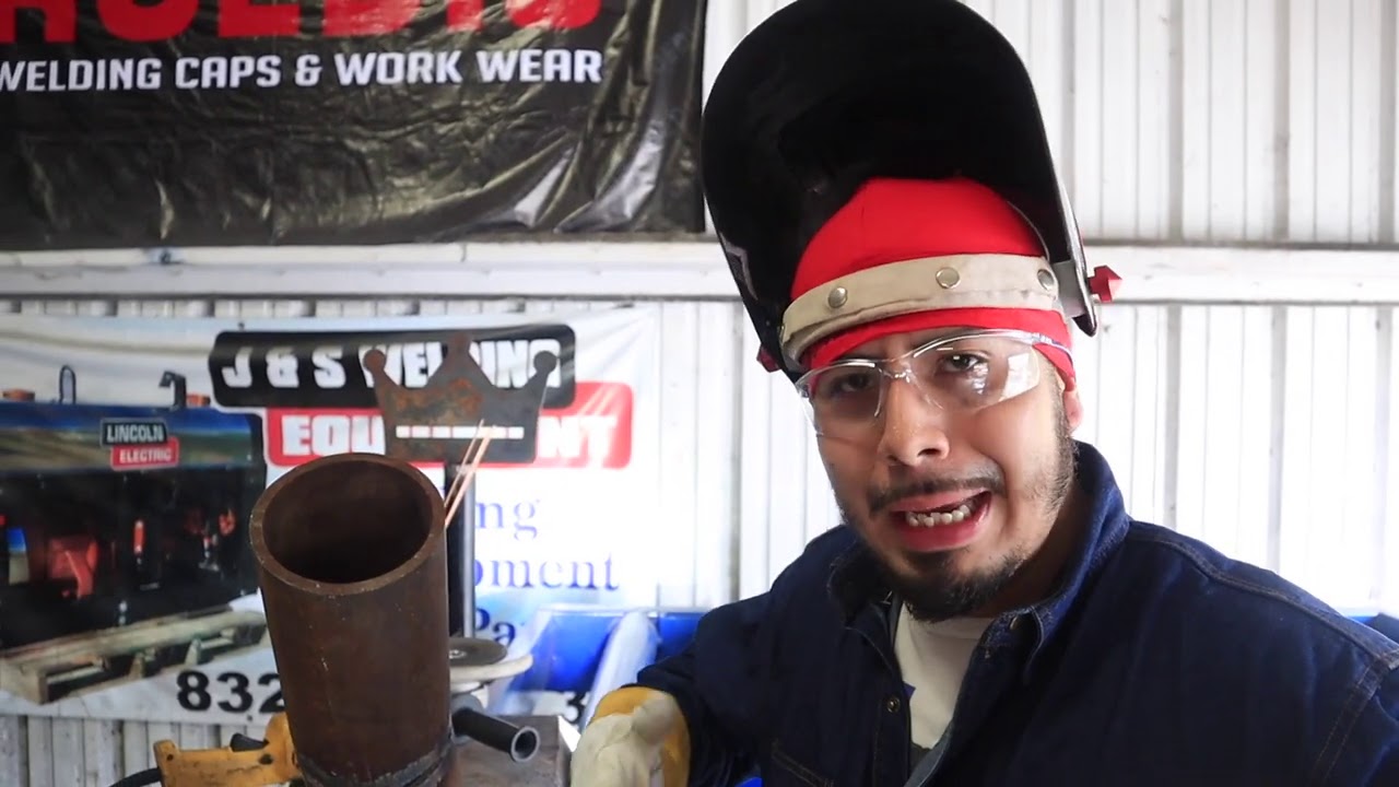 COMBO WELDING ON A 5 INCH PIPE!