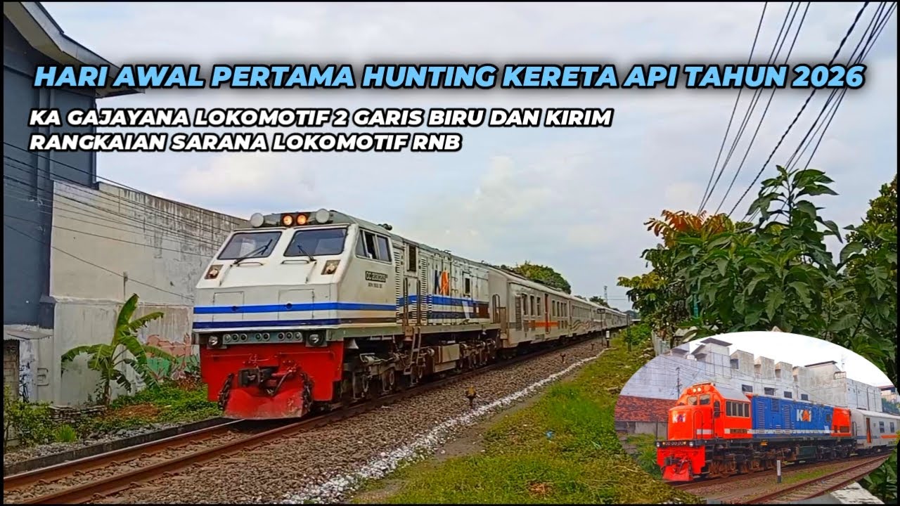 Momen Awal Pertama Hunting Kereta Warna Warni