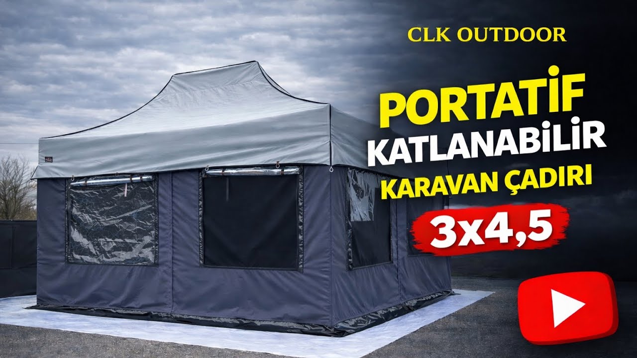 Piyasadaki En Sağlam Karavan Çadırı ❗️ 3x4,5 mt Portatif Gazebo Çadırı Tanıttık..