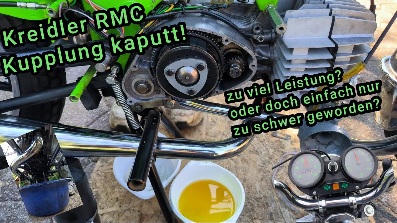 Kreidler RMC, Kupplung erneuern | zu viel Leistung? | zu Fett?