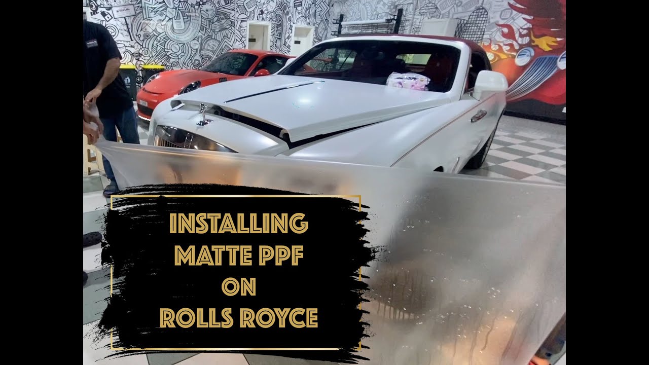 Installing Mattte PPF on Rolls Royce