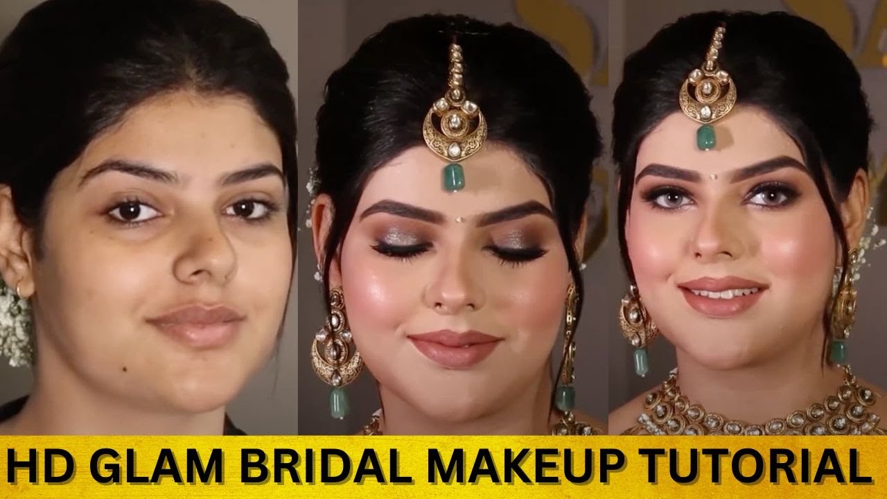 How to do GLOSSY BRIDAL makeup by in simple steps | Step by step Bridal Makeup