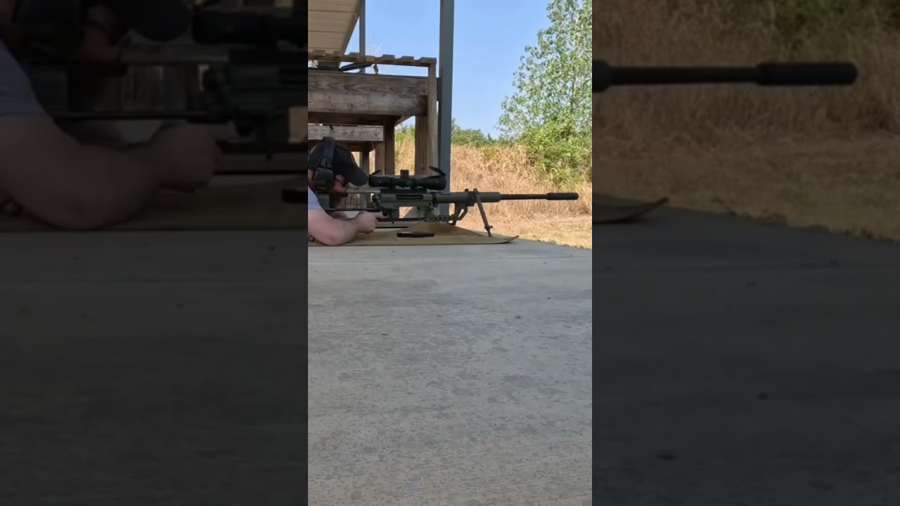 Shooting a 375 CheyTac M200 Intervention with a Dead Air Primal #cheytac #deadair