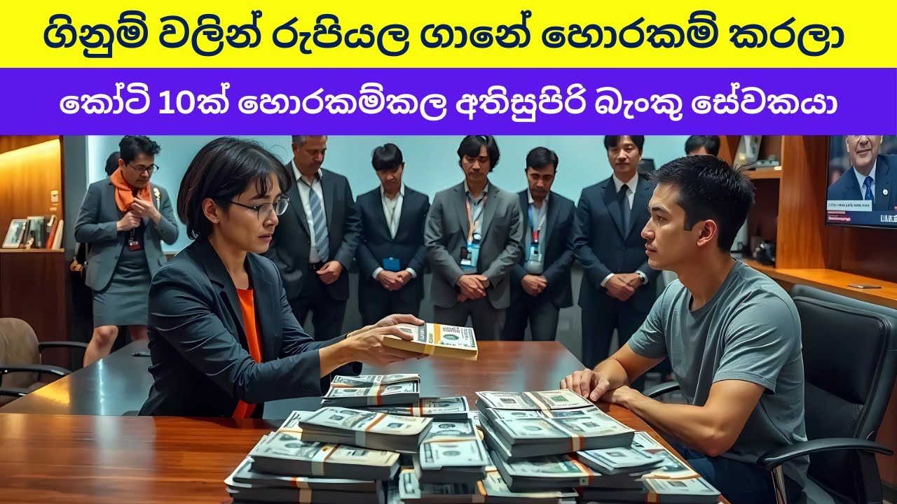 ගිනුම් වලින් රුපියල ගානේ හොරකම් කරලා කෝටි 10ක් හොරකම්කල  බැංකු සේවකයා | Sinhala Movie Review