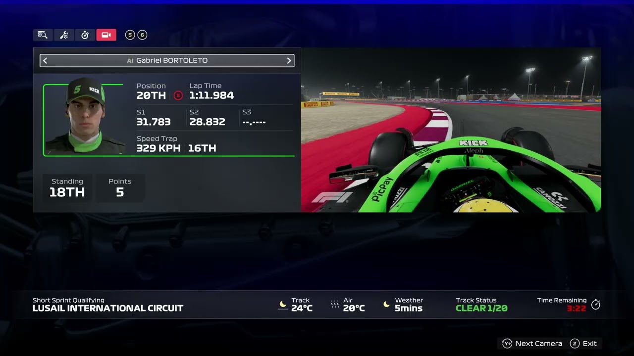 F1 25 #54 QATAR SPRINT QUALI TWO PLAYER CAREER MODE #f1 #f125 #qatar #f1game #career #losail