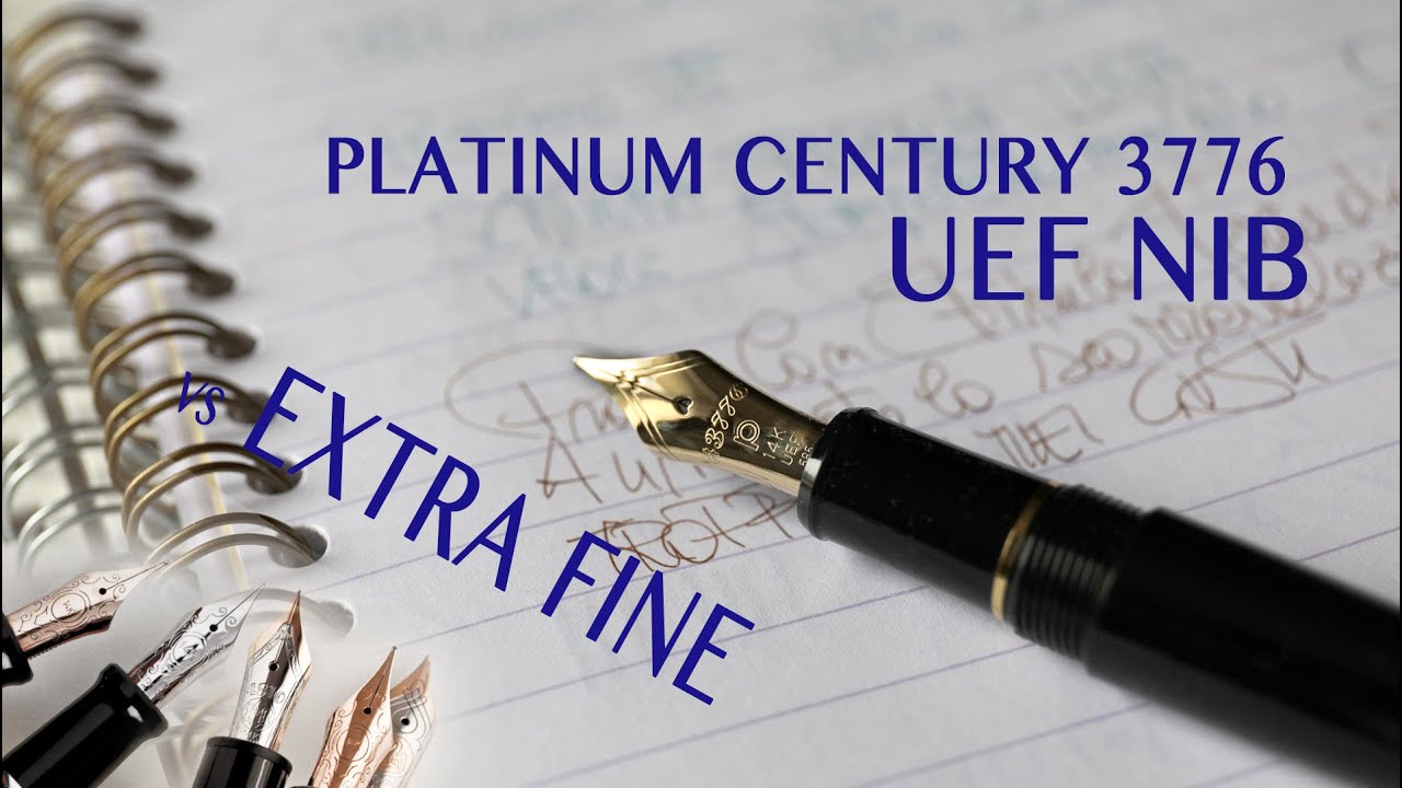 Platinum Century 3776 UEF vs pennini EF Kaweco Falcon pilot