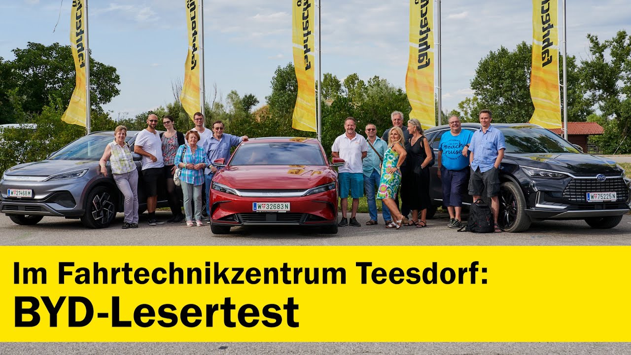 In die Autos, fertig, los! 3 BYD-Modelle im Test | ÖAMTC auto touring