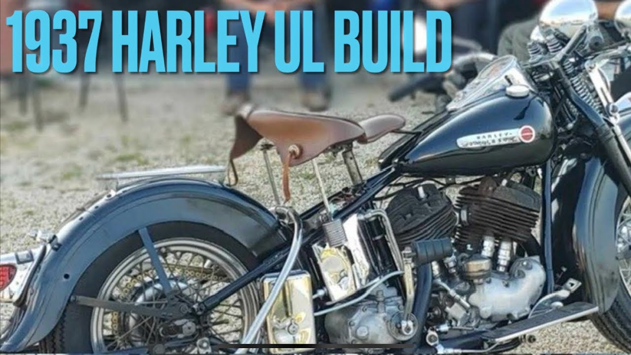 How I built 1937 Harley UL flathead project from frame to running bike . #harley #flathead #project