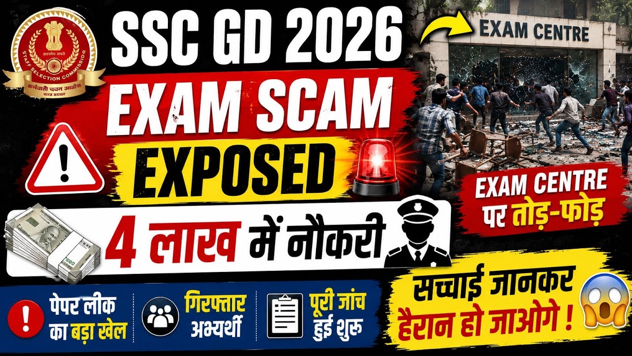 SSC GD 2026 Exam Scam 😭 Exposed 😱 Job for 4 Lakhs? | Vandalism at Exam Centre