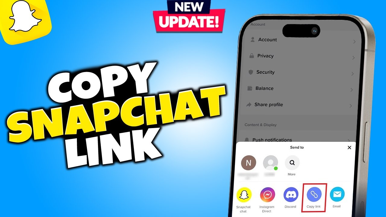 How to Copy Snapchat Link