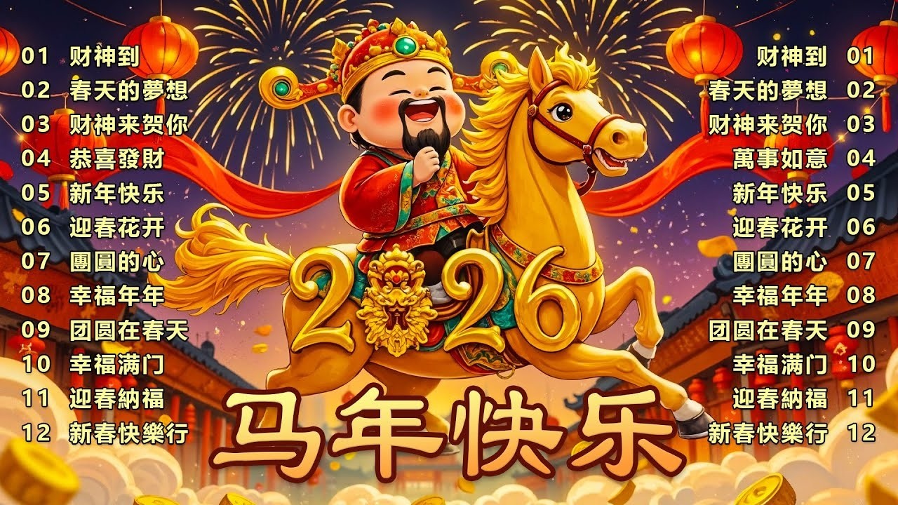 财神到我家 // 新年歌儿大家唱 🏆No.1《傳統》🏮賀歲金曲🍊【CNY】新年群星传统贺岁专辑🏮
