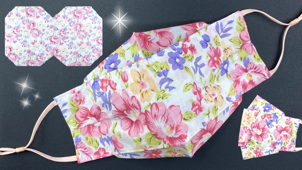DIY Fabric 3D Face Mask Sewing Tutorial |  Fit your Face &   Breathable MASK