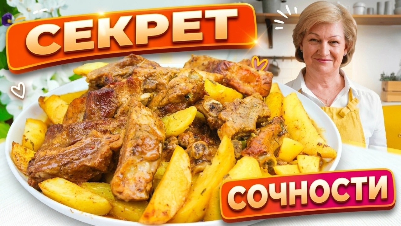 Обалденные Свиные ребрышки с картошкой В РУКАВЕ в духовке! Быстро, сочно, ароматно, без хлопот!