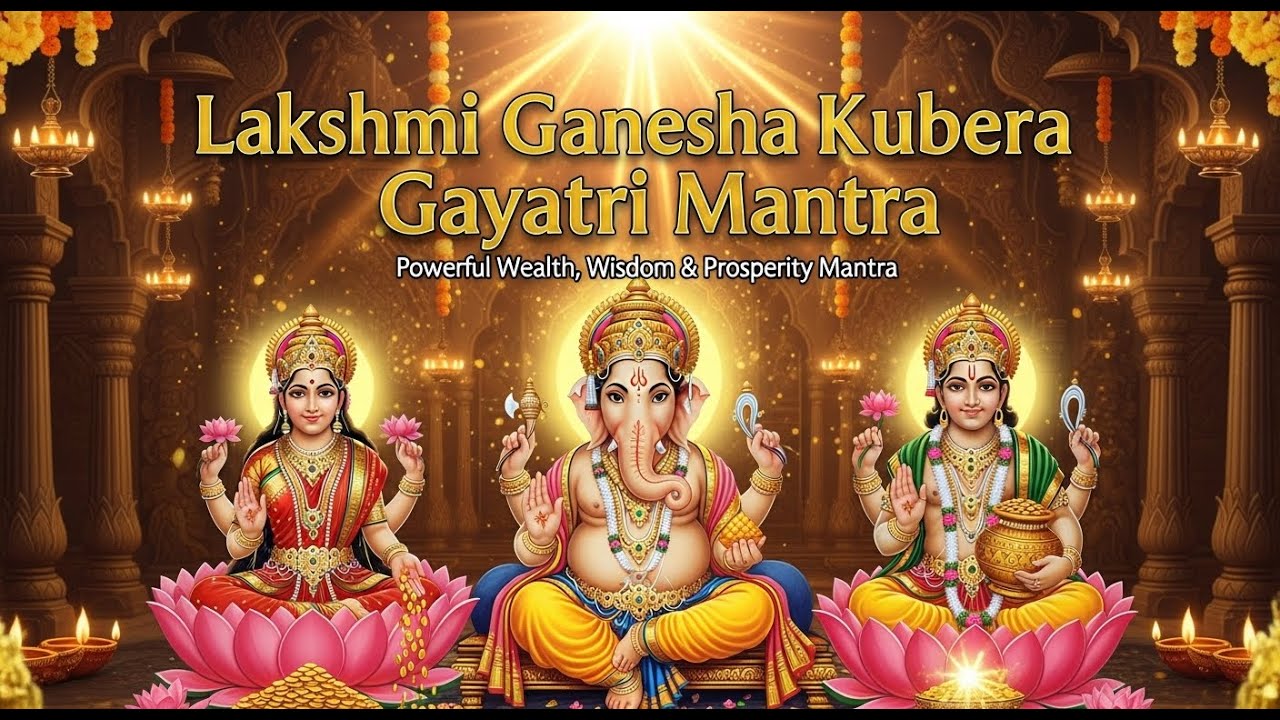 Lakshmi Ganesha Kubera Gayatri Mantra | Powerful Wealth, Wisdom & Prosperity Mantra
