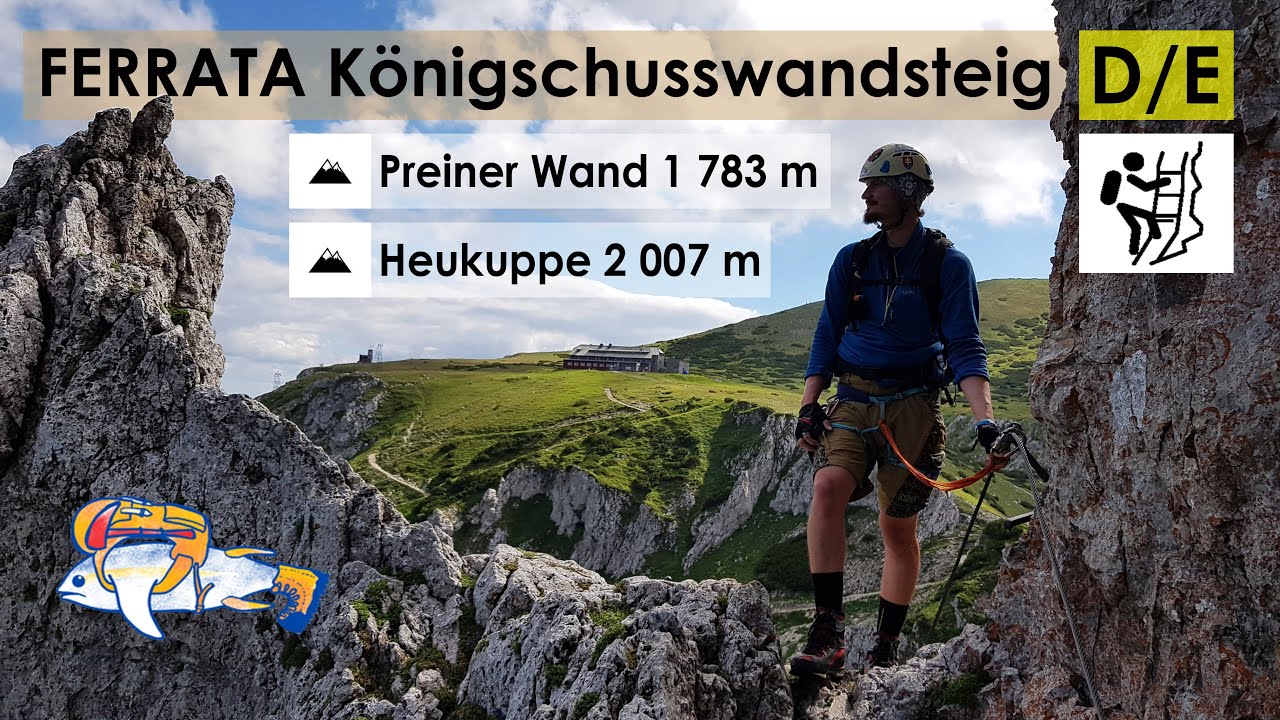 FERRATA Königschusswandsteig (D/E) - RAX Preiner Wand (1783 m) & Heukuppe (2009 m) - TravelingTunas🐟