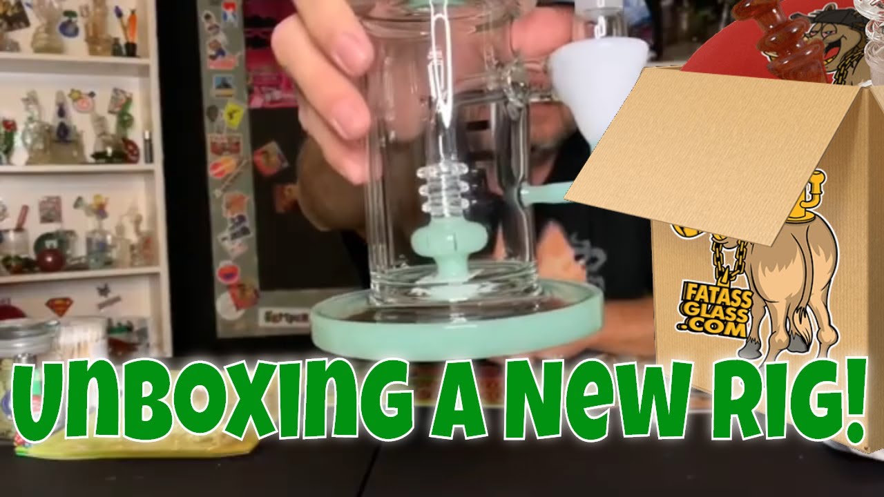 Fat Ass Glass - Neu Glass Dab  Rig!! Unboxing my new piece! Lets get lit!