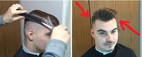 Una din cele mai purtate frizuri la baieti !  (Skin fade + Slick Back )