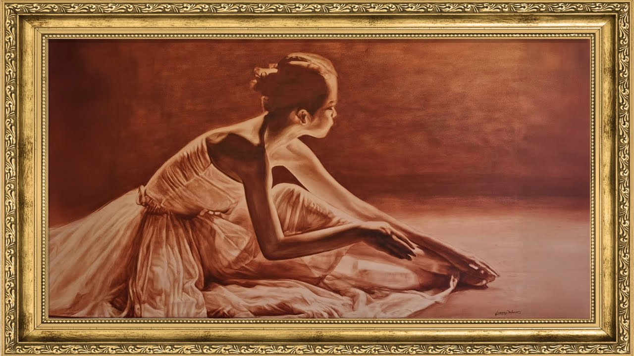 Soft Light Ballerina 4K: Minimalist Earthy Art Piece by Laura Palacios