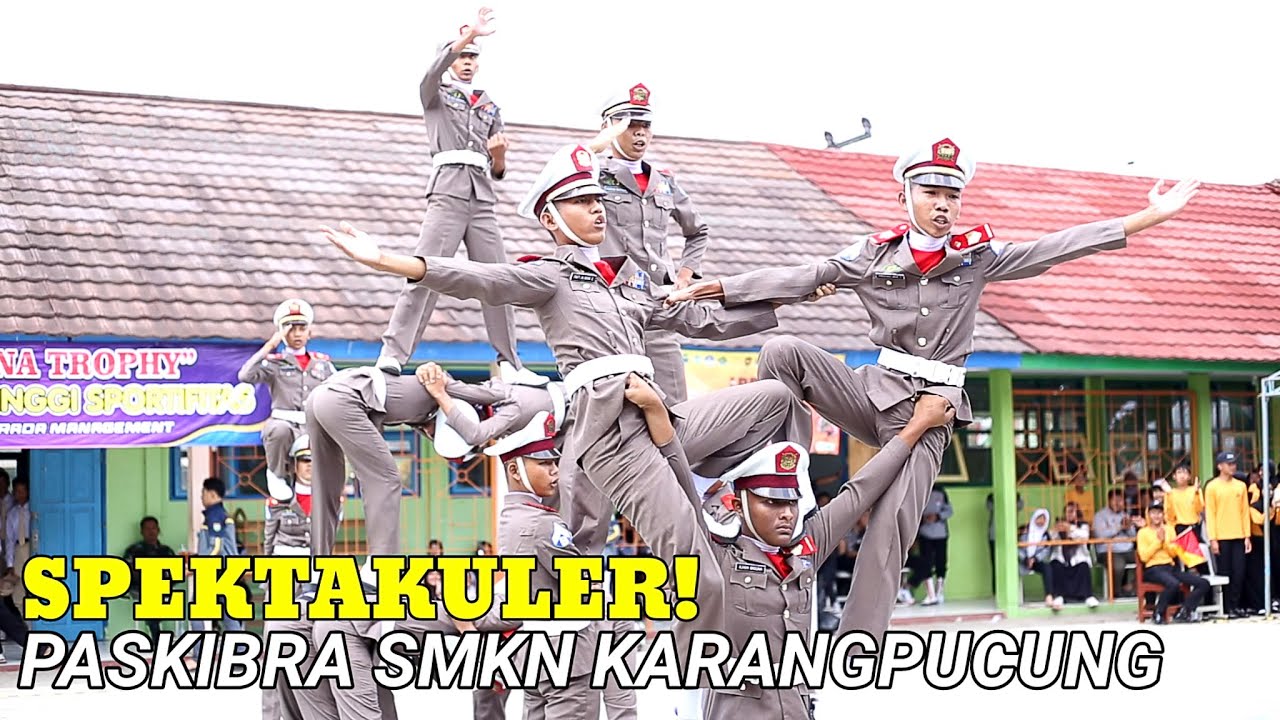 SPEKTAKULER! PASKIBRA SMKN KARANGPUCUNG ( BRAJA BHIRAWA ) LKBB PASBRADA 2023