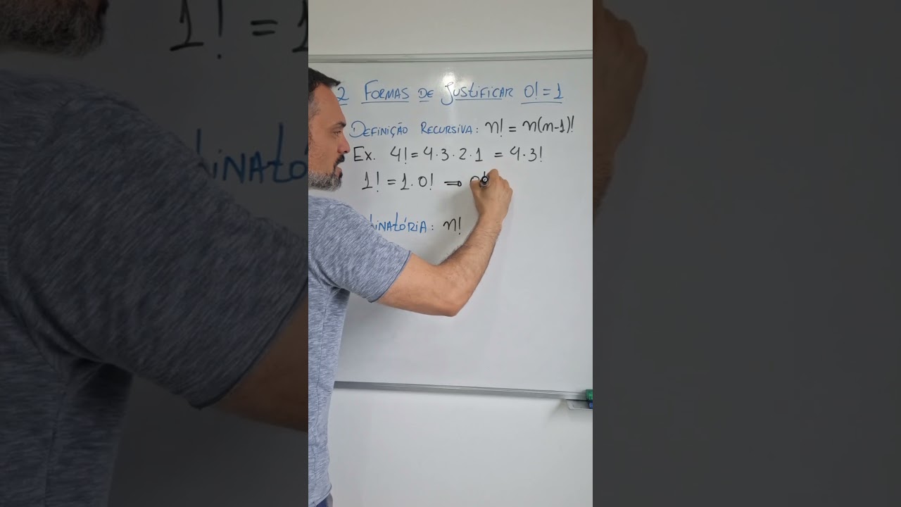 Por que 0! = 1?
