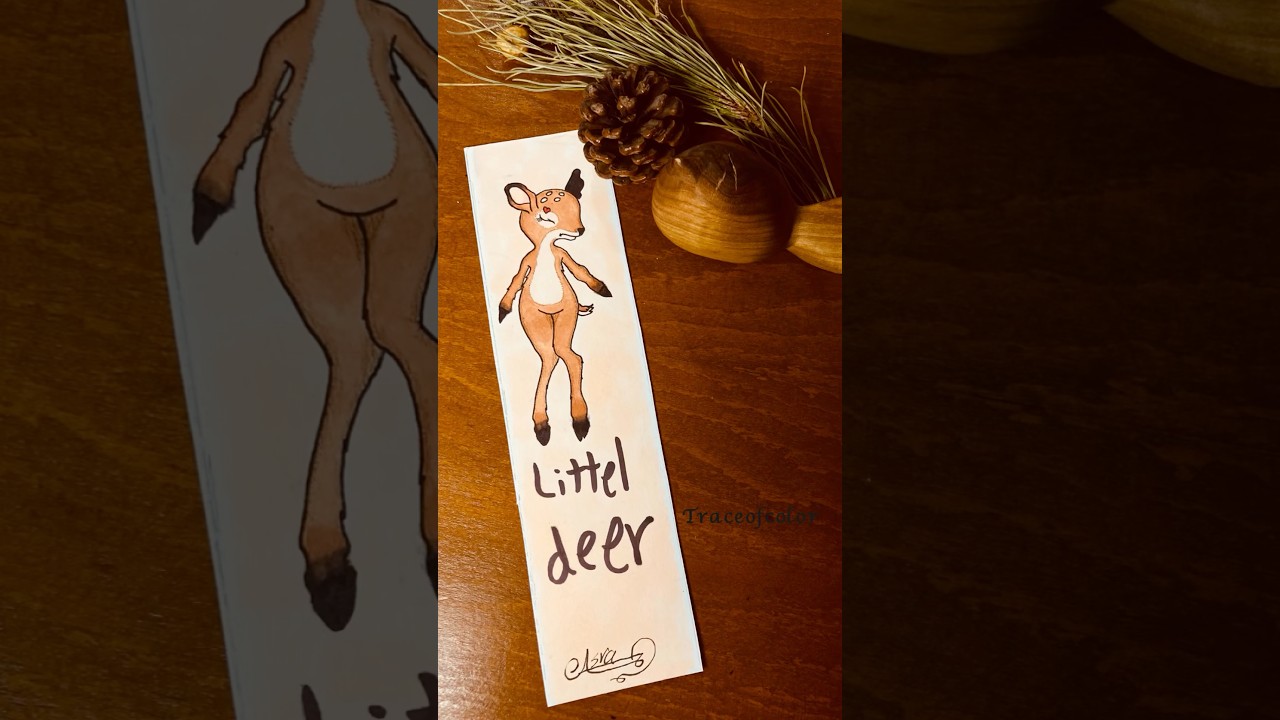 Be Careful&hellip; Don&rsquo;t Let It Slip Out of Your Book! 🦌📚#shortvideo