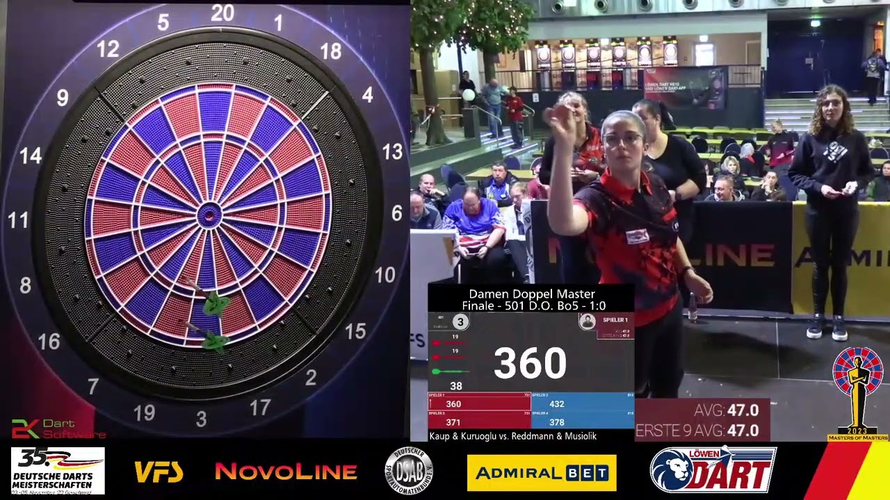 35. DM Geiselwind Damen Doppel Masters Finale (Kaup & Kuruoglu vs  Reddmann & Musiolik)