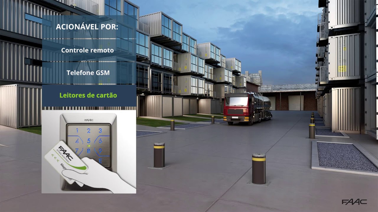 Pilares Linha J FAAC (Bollards J Series FAAC) - PT