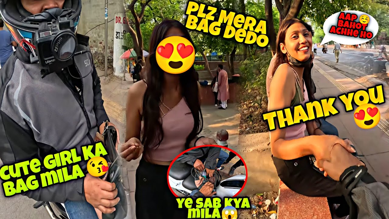 Cute Girl Forgotten Their Beg On Our SuperBike💖😳 || वह हमारी सुपरबाइक पर बेग भूल गई😜|| Helped a Girl