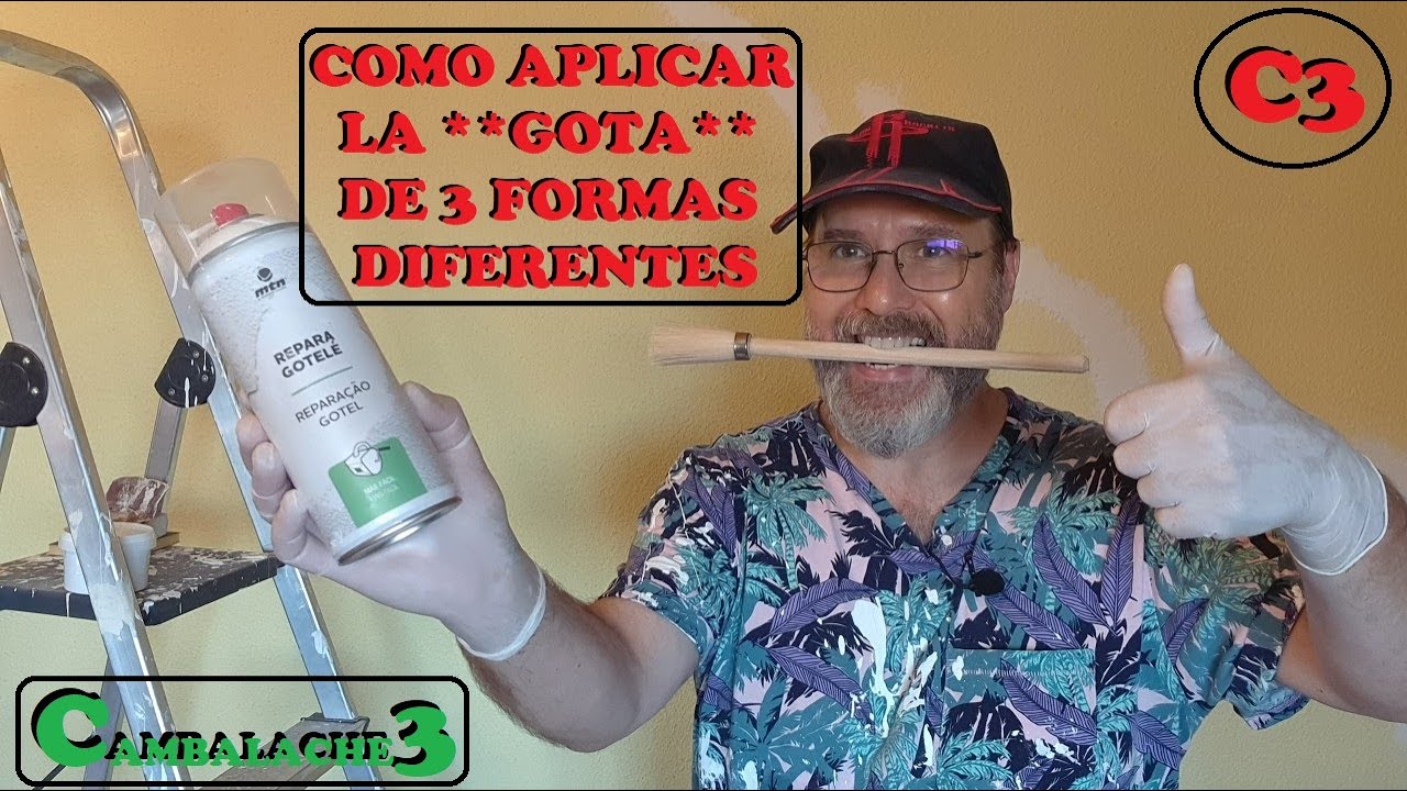 COMO APLICAR LA GOTA EN PAREDES DE TRES FORMAS DIFERENTES (SUPER UTIL)