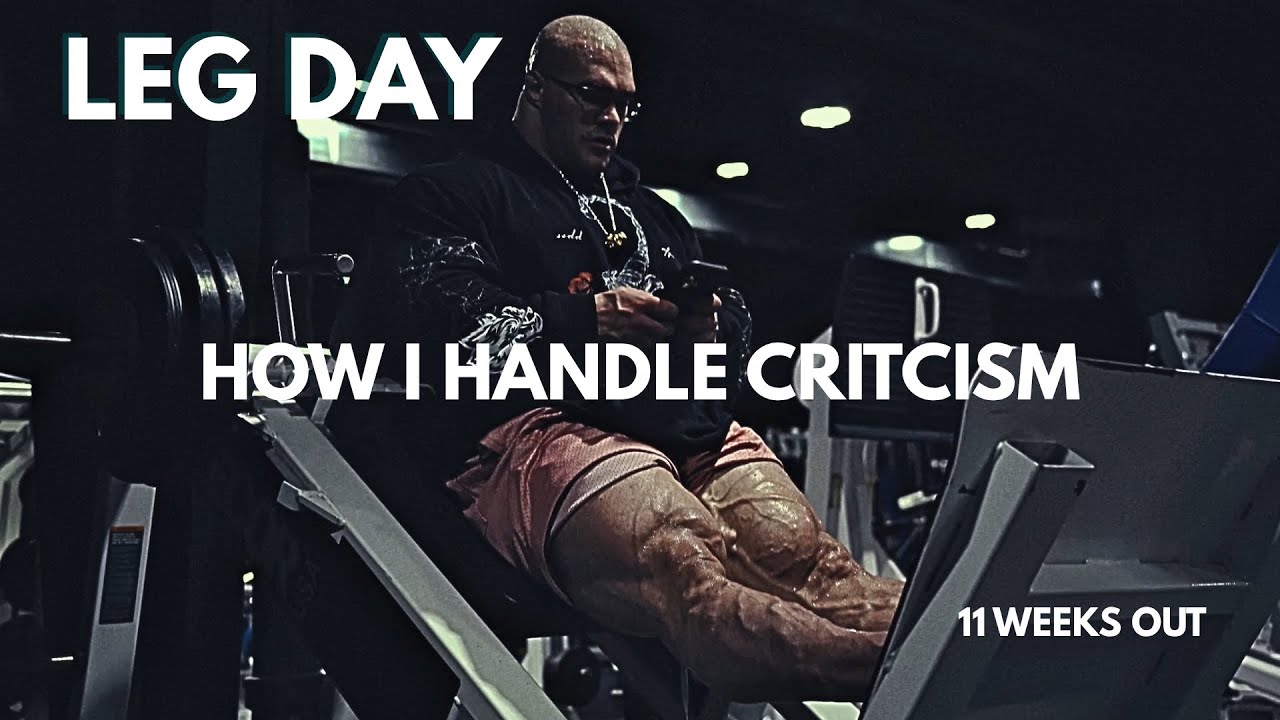 Try My Leg Day | How I Handle Criticism | 11 weeks out Olympia | Nick Walker | Quads Hams