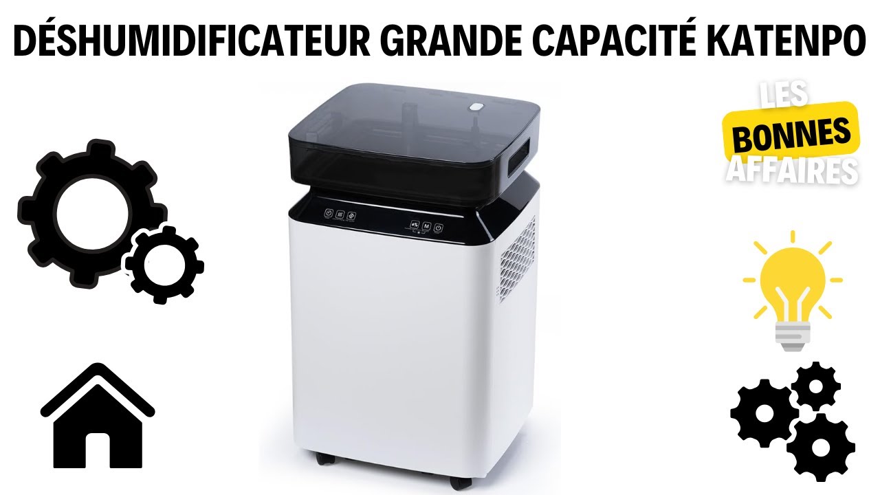 Déshumidificateur  grande capacité : Avis sur le Katenpo 170m