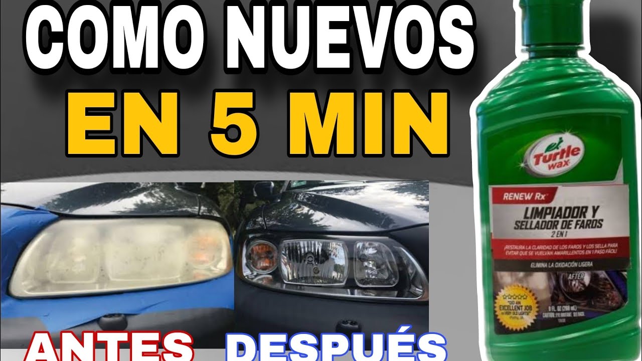 Restaura tus faros sin herramientas FACIL Y RÁPIDO 🧽🧼 🚗🚙 / Turtle Wax 2024