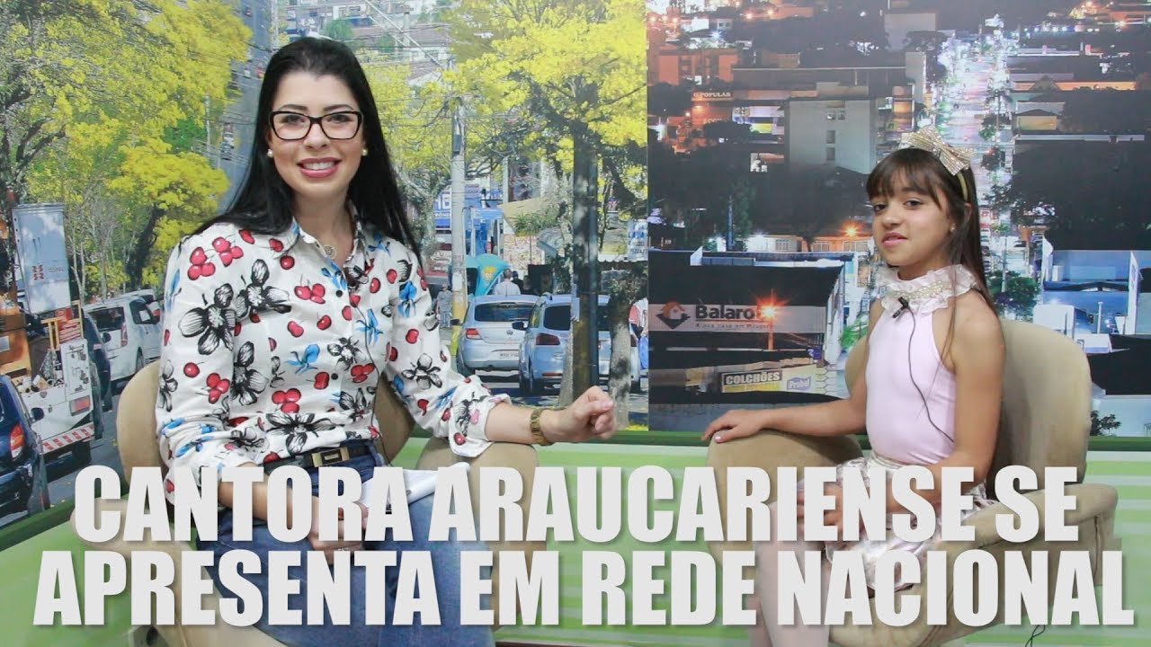 Cantora araucariense se apresenta em rede nacional