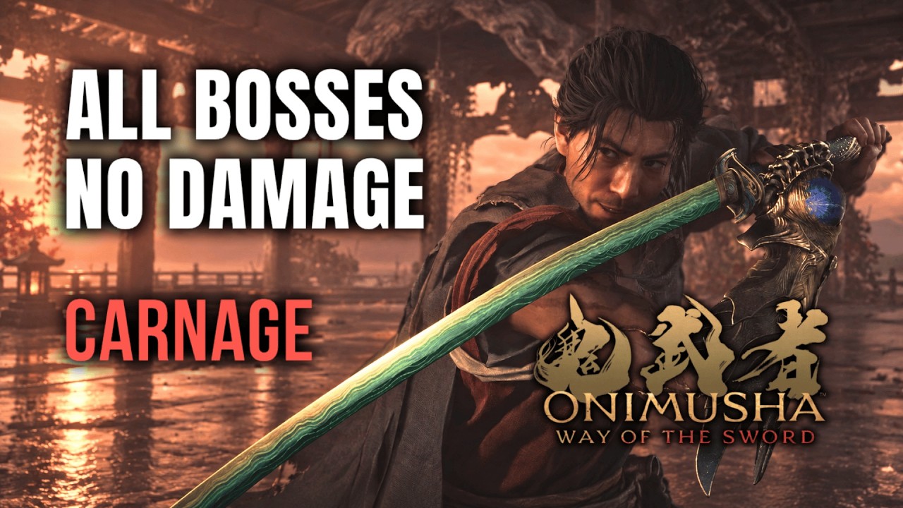 Onimusha: Way of the Sword &ndash; All Bosses No Damage (Carnage Difficulty)