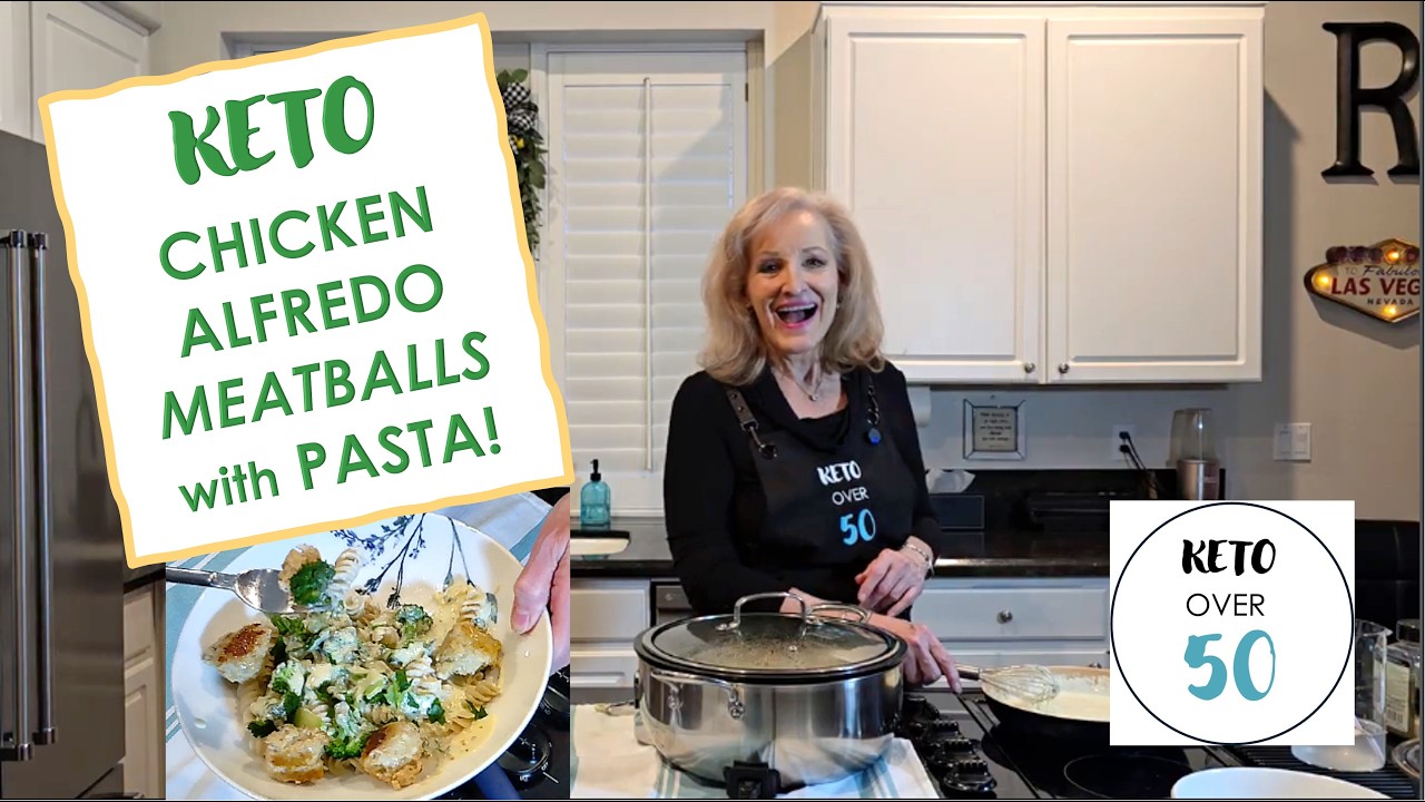 🍝🔥Кетогенные куриные фрикадельки Альфредо с пастой🍝🔥