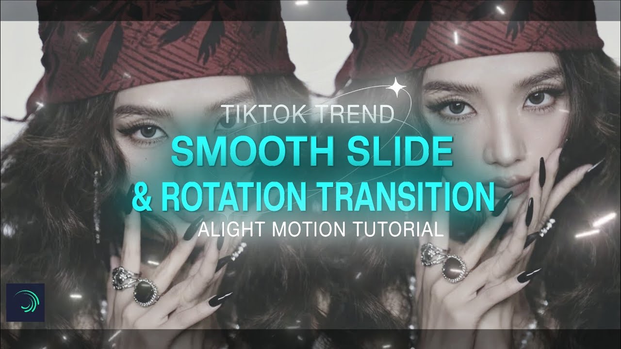 Tiktok Trend Smooth slide transition+rotation transition | vixcy | alight motion tutorial 