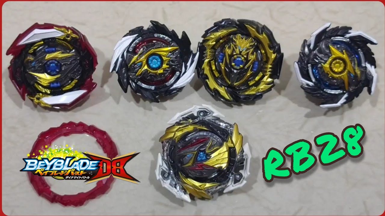Beyblade Burst DB | Random Booster 28 full set unboxing & review