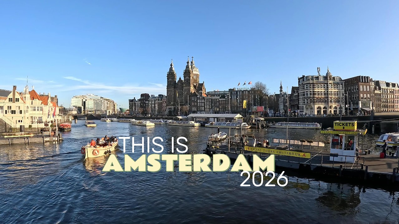 أجواء ربيعية في مدينة أمستردام 🇳🇱