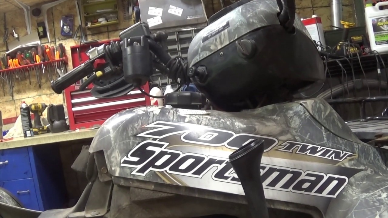 ремонт слабого выхлопа на Polaris Sportsman 700 Twin