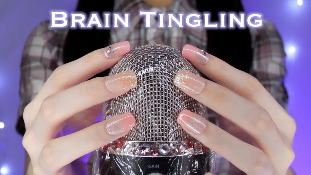 ASMR 脳がゾクゾク..😴Brain Tingling Mic Brushing, Touching, Crinkles [Plastic Wrap] No Talking