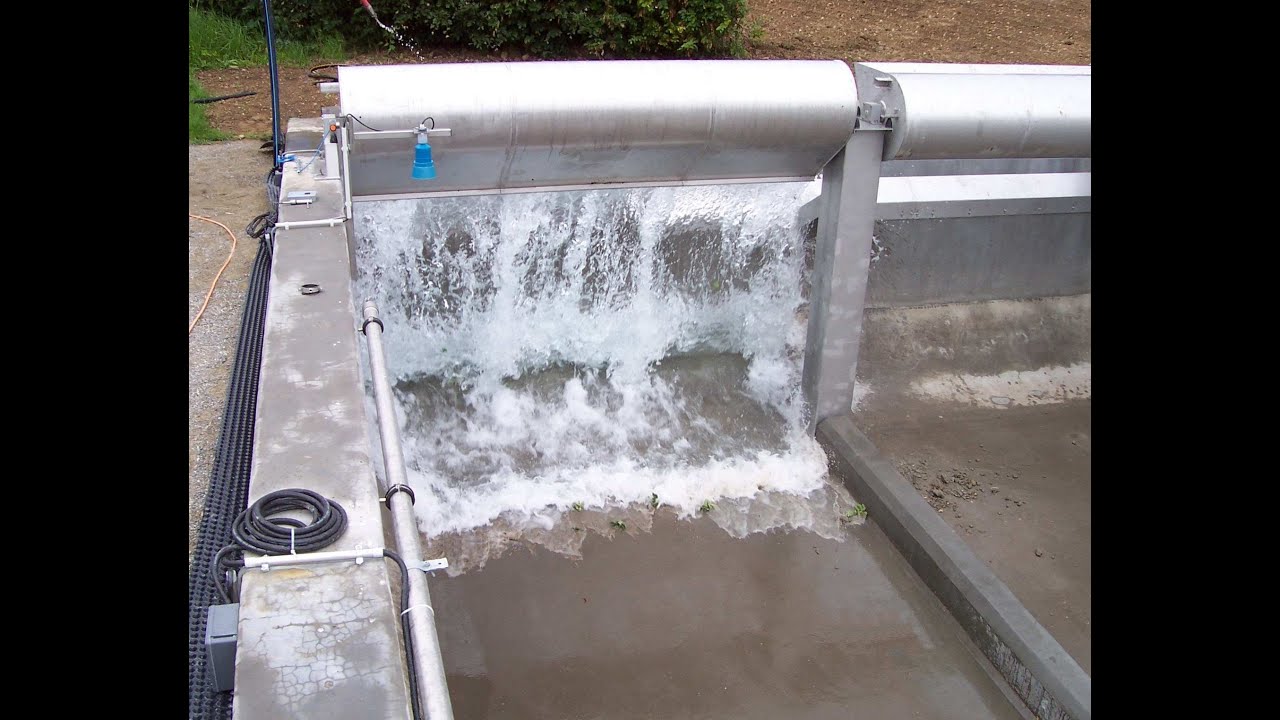 Sistema di lavaggio vasche di pioggia Fluid Flush - Impianto in funzione