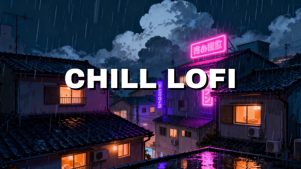 Deep Focus in Rainy Tokyo ☔ Chill Lofi Beats | 集中タイム